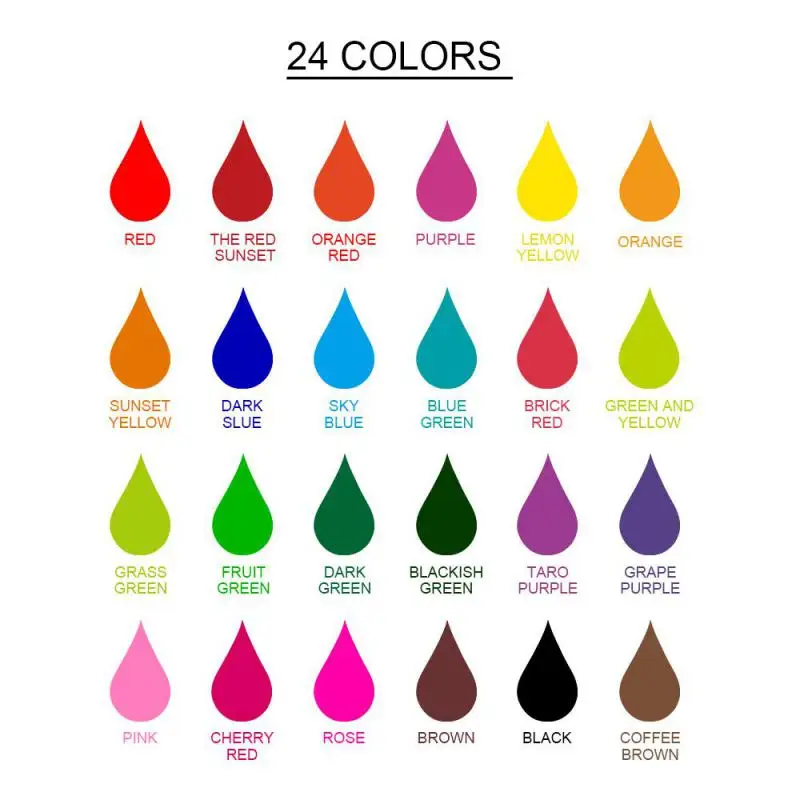 Colors Liquid Pigment Diffusion Pigment Handmade Epoxy Resin Pigment Liquid Dye Ink Lip Gloss Lipstick Cake Candy Making