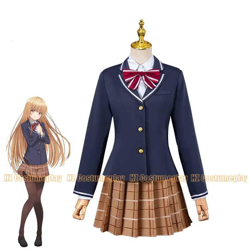 Otonari No Tenshi-sama Mahiru Shiina Cosplay Costume for Women Halloween School Uniform Full Set