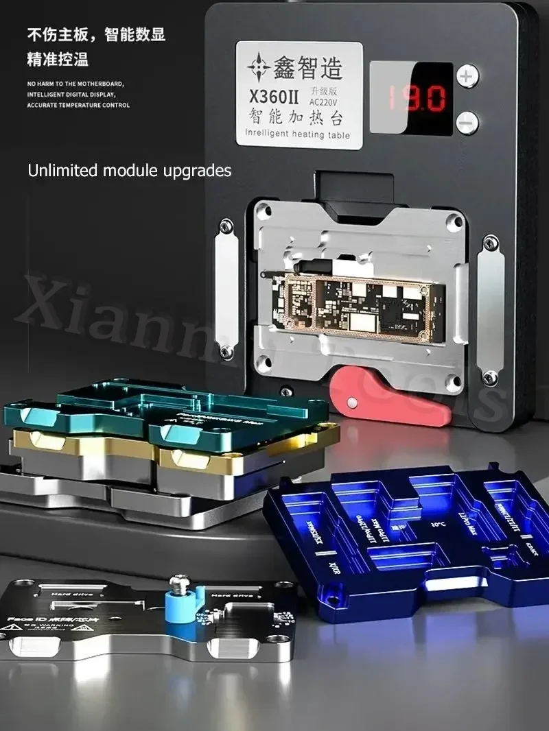 XZZ Xinzhizao X360 i Preheater dla iPhone X 11 12 13 13 14 15 16 PRO MAX Heating Face ID PCB Board Middle Layer Repair Tools Kit — zdjęcie 3