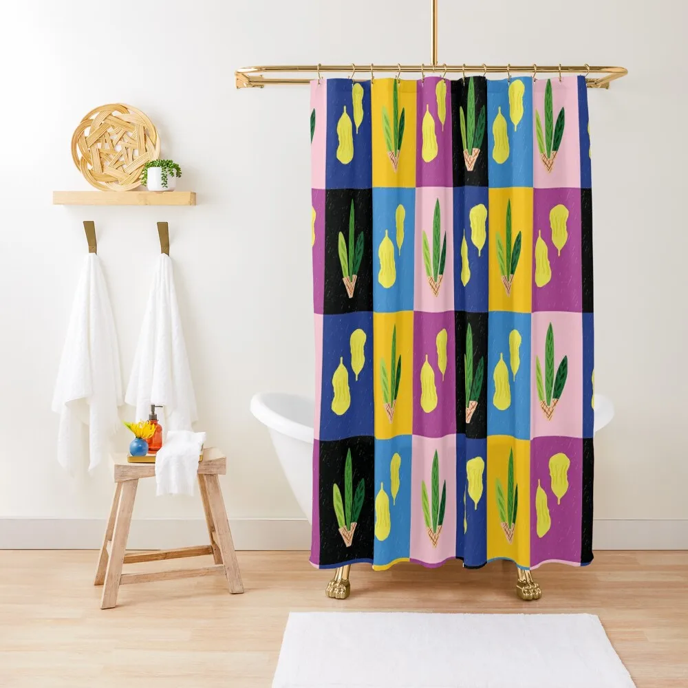 

Lulav & Etrog Ridley Road Pop Art Grid Shower Curtain Bathroom Shower Curtain Shower