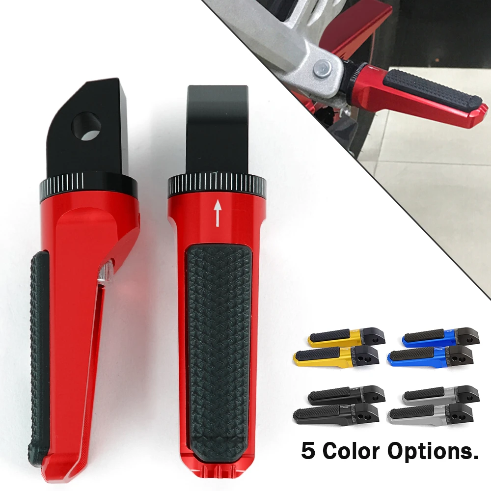 Foot Pegs Rear Passenger Pedal For TRIUMPH THRUXTON 1200 1200R STREET SCRAMBLER TRIPLE S RS 1200XC BONNEVILLE T100 T120