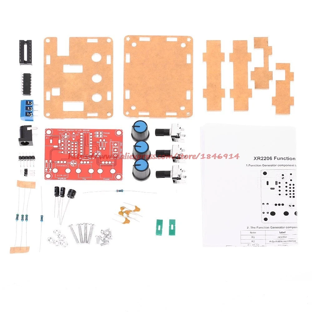 XR2206 high precision signal generator DIY parts with shell