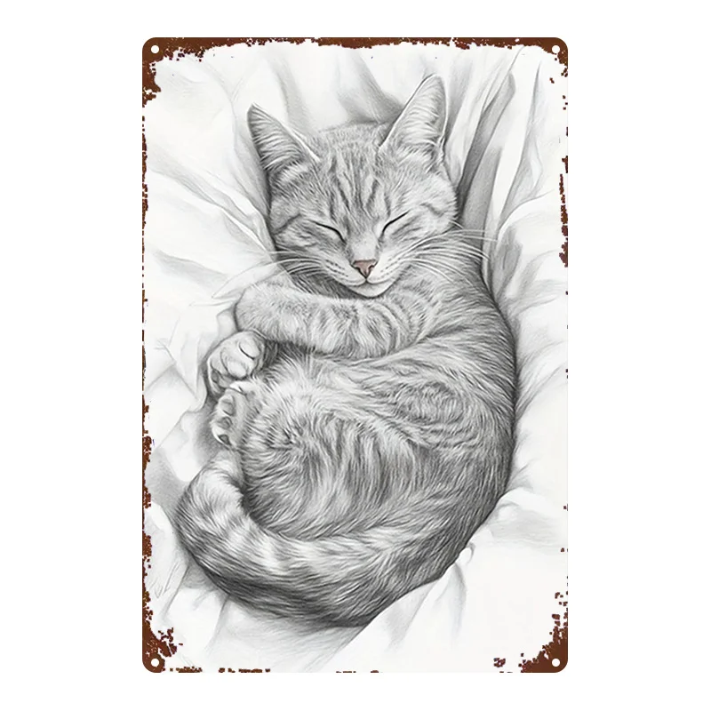 2D Flat, 1pc, Metal Sign, 