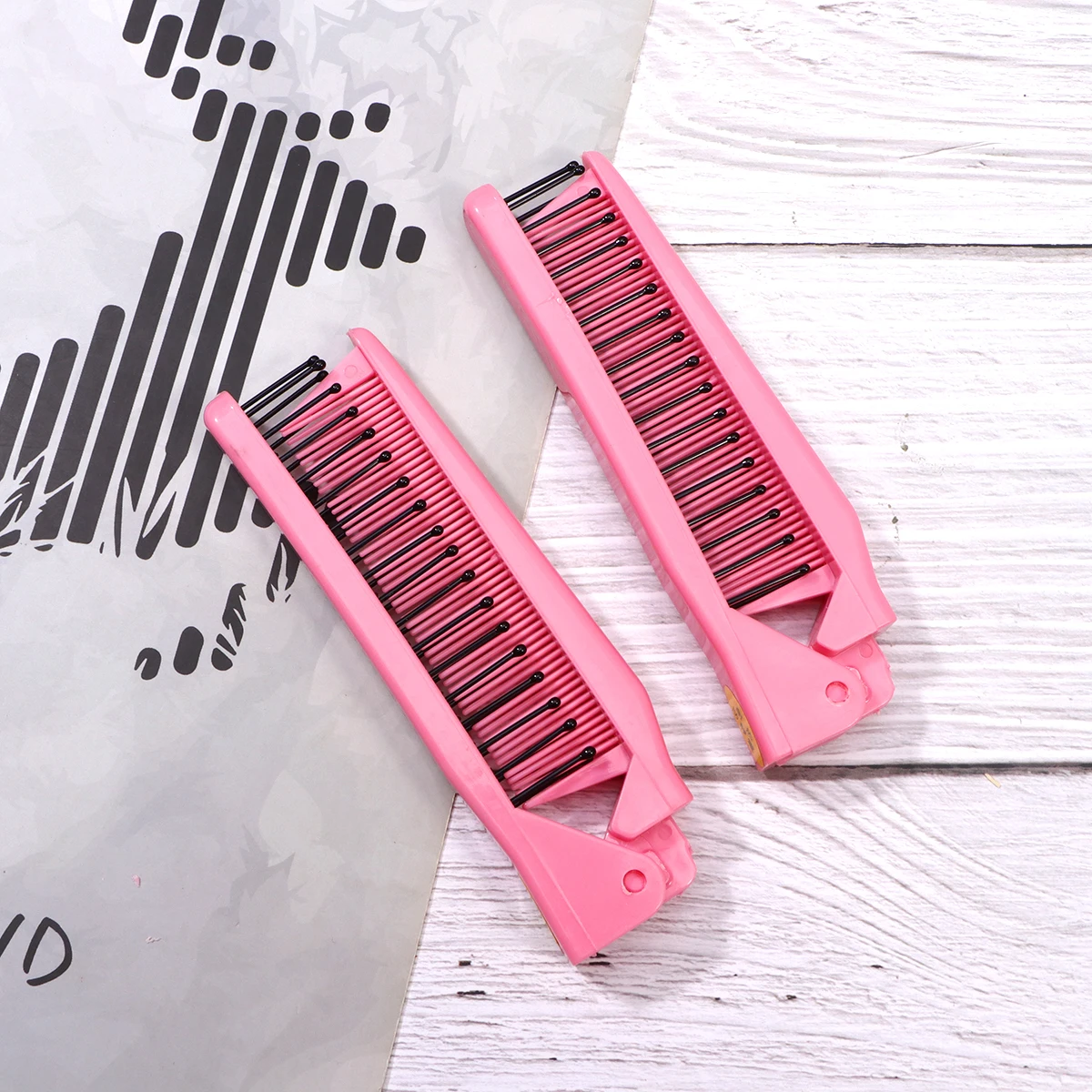 

Folding Portable Comb Travel Hair Combs Brush Small Heat Resistant Anti Static for Styling Size