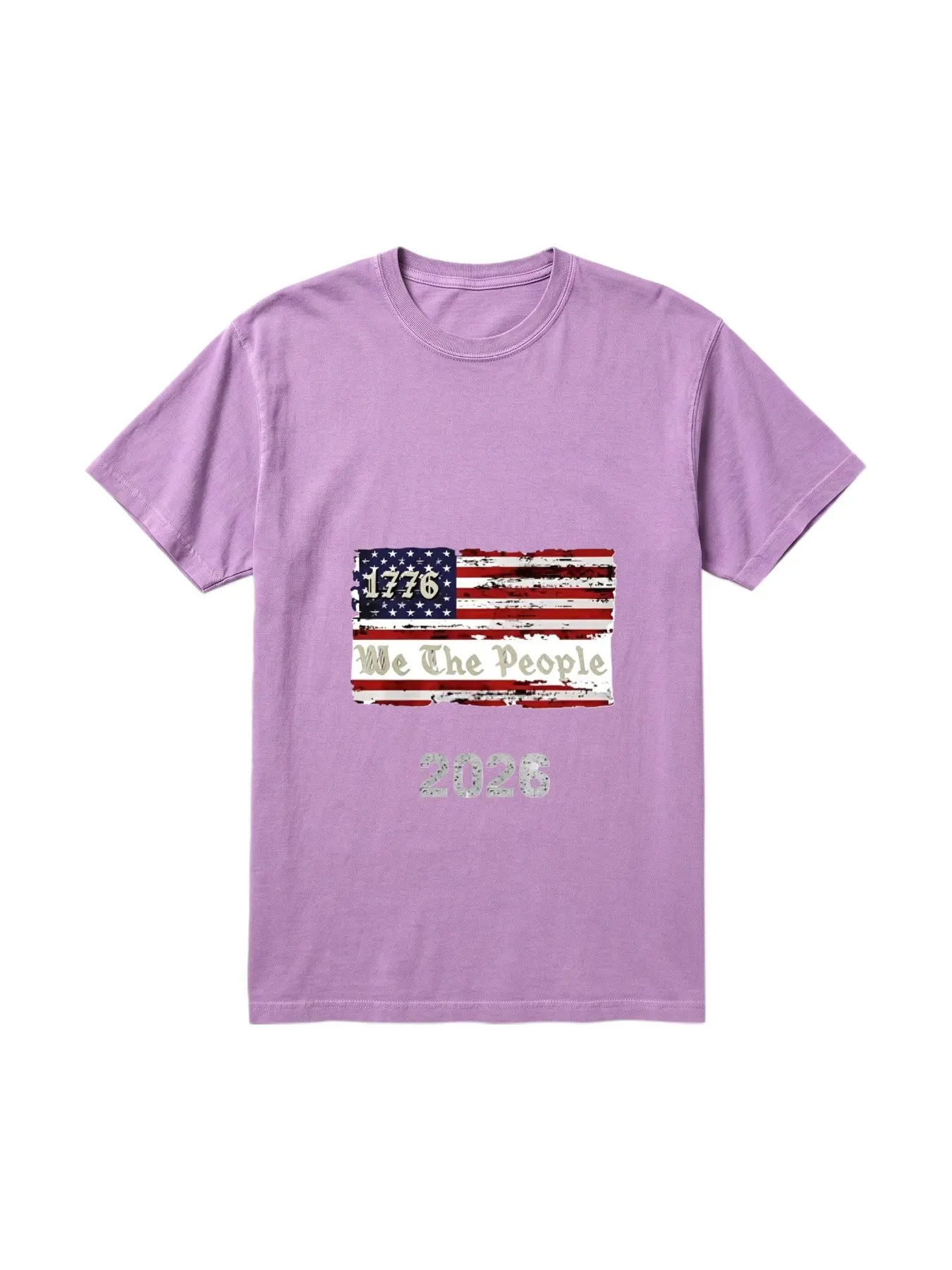 2026 V Neck T Shirt White American Flag 1776 We The People 250 Years 2026 Independence Day Celebration Patriotic Wear For Women Casual Outfits Summer Fashion
