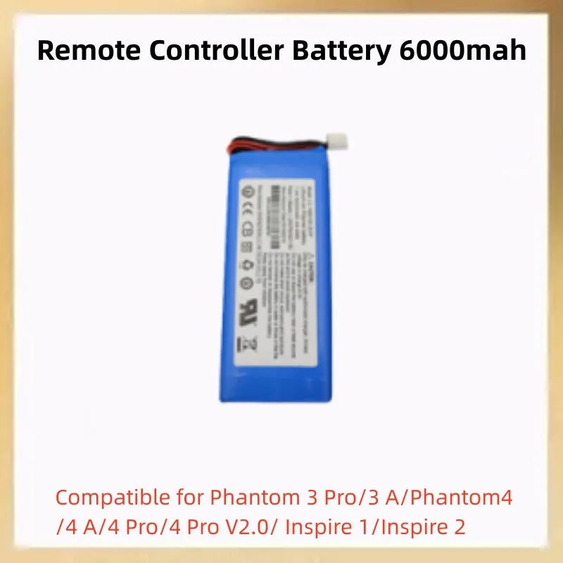 compatible Remote Controller Battery Pack(6000mAh/7.4V)for  Phantom 3 Pro/3 A/Phantom4/4 A/4 Pro/4 Pro V2.0/ Inspire 1/Inspire 2