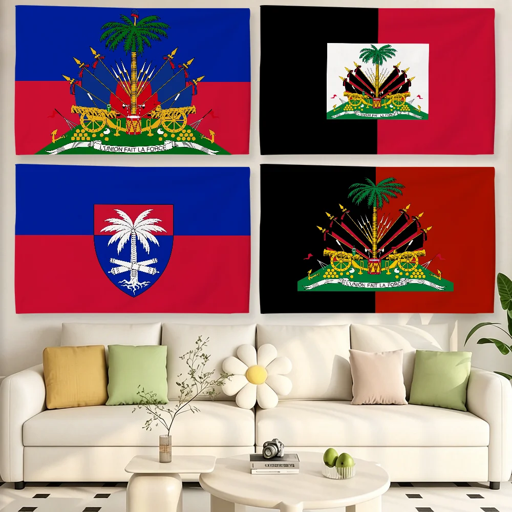 Republic of Haiti Nation flag For Living Room Home Dorm Decor Wall Outdoor Camping Party Banner Gifts