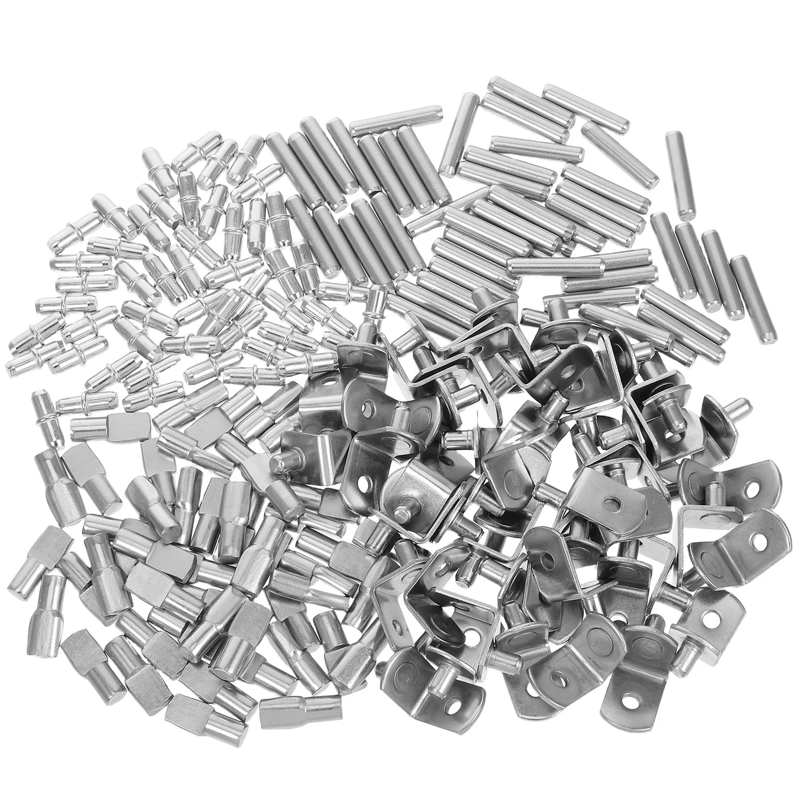 

200Pcs Invisible Shelf Supports Stainless Steel Cabinet Closet Bracket Pins for Glass Storage Racks Shelf Support