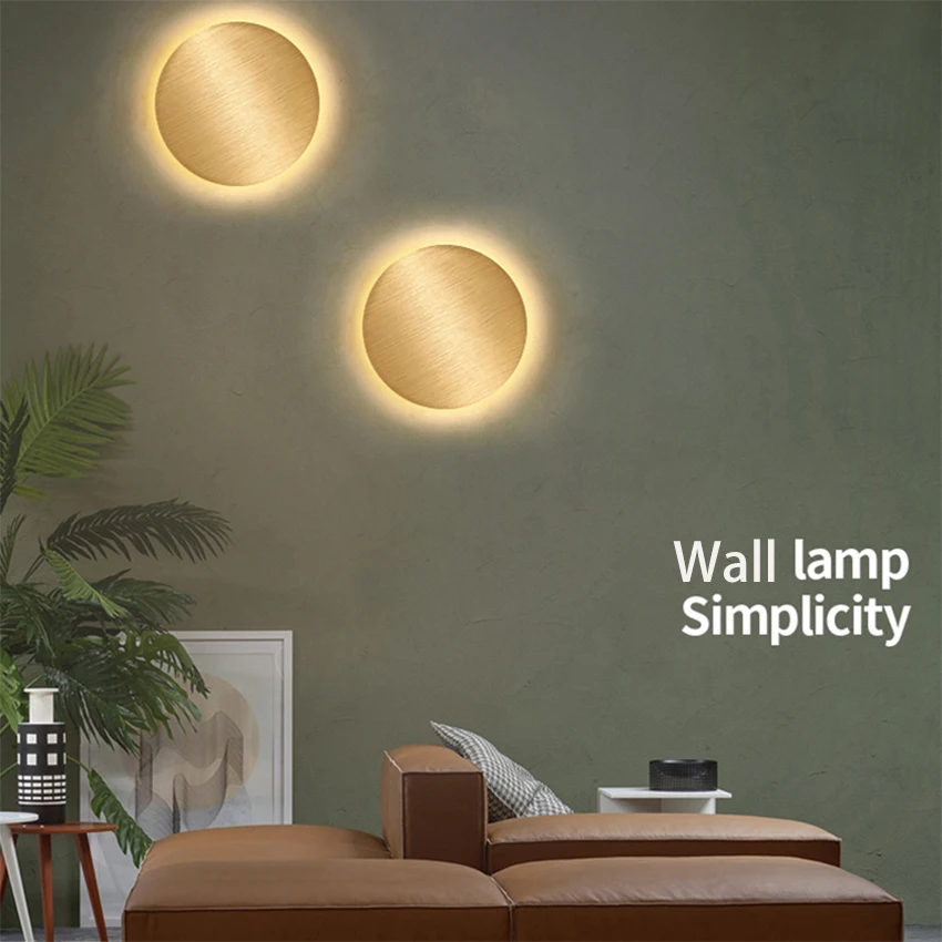 12W Aluminum Wall Lamps Gold Up and Down Wall Lights Silver Wall Sconce For Bedroom Bedside Living Room Decorate Lighting