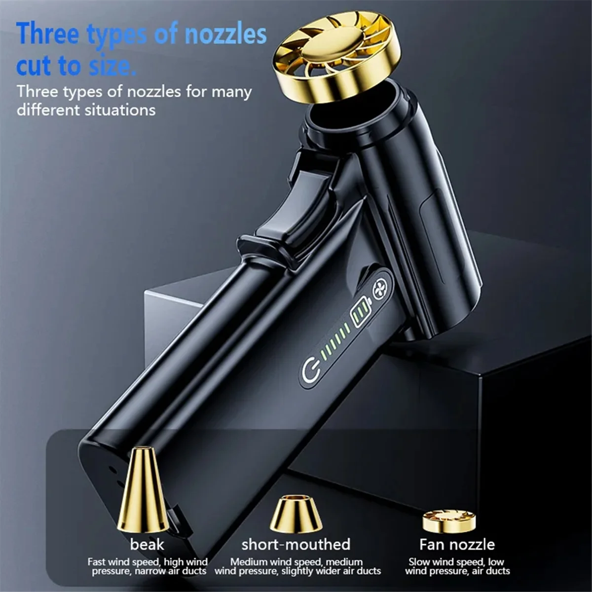 N18R New 130000RPM Hurricane Handheld Dust Blower Can Be Used for Snow Blowing, Barbecue Assistance, Car Cleaning