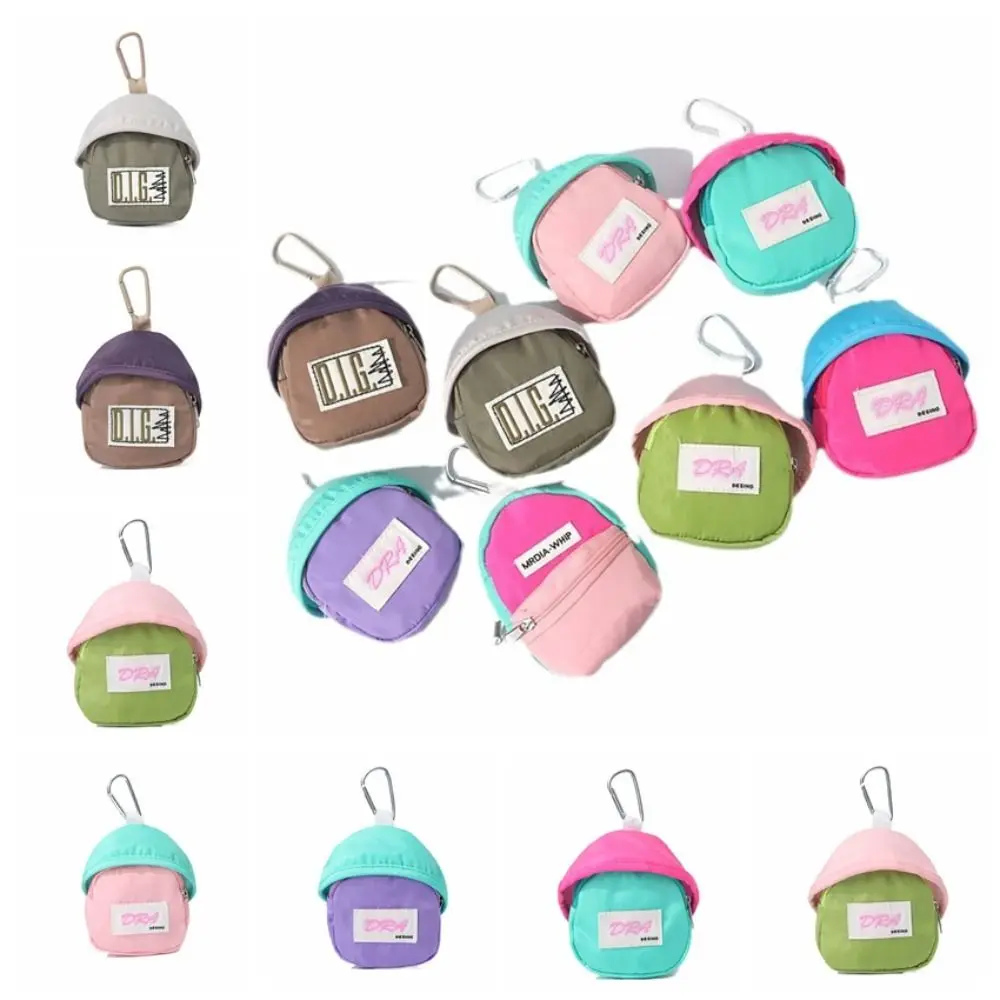 Car Key Ring Mini Purse Pendant Cute Bag Pendant Coin Pouch for Women Color Blocking Multifunctional Bag Key Chain