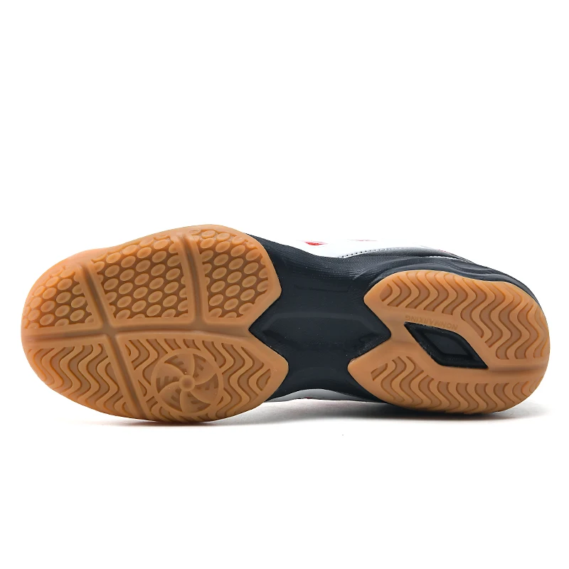 ผู้ชายรองเท้าปิงปองลื่นกลางแจ้ง Breathable การแข่งขันการฝึกอบรมรองเท้าผ้าใบขนาดใหญ่แฮนด์บอลกลางแจ้งชายวอลเลย์บอลรองเท้า