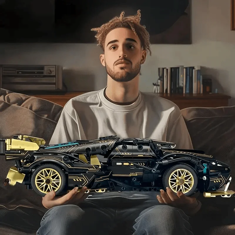 

Черный блок V12 Roadster RC Tech Racer 1:14 DIY Roadster, строительный блок в сборе, блок-автомобиль, игрушка, подарок на день рождения