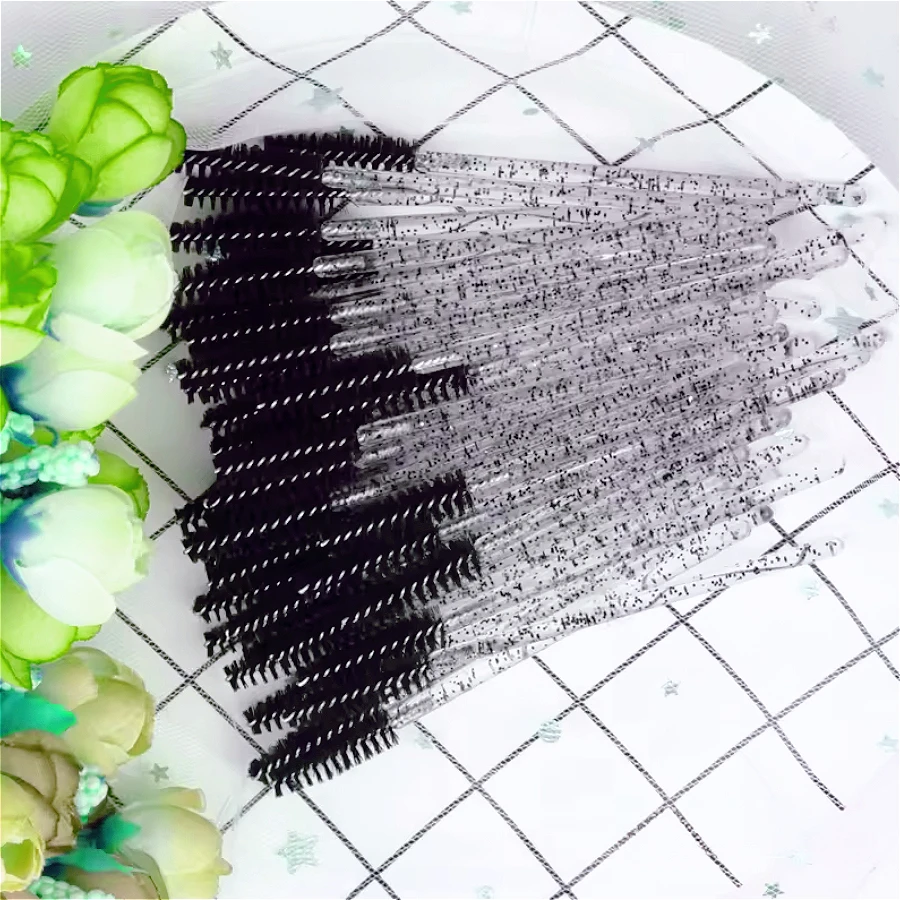 50 قطعة من فرش الرموش للاستعمال مرة واحدة - عصي الماسكارا الاحترافية ذات الرأس الناعم وأدوات الحواجب، لوصلات الرموش واستخدام الصالونات #1