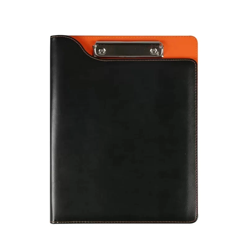 

Fashion PU Leather Portfolio Folder A4 Folder Clipboard With Storage Paper Organizer Padfolio A4 Notepad Clip Board