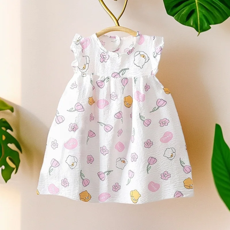 18M-7T summer chiildren kids girls fashion cute thin dress
