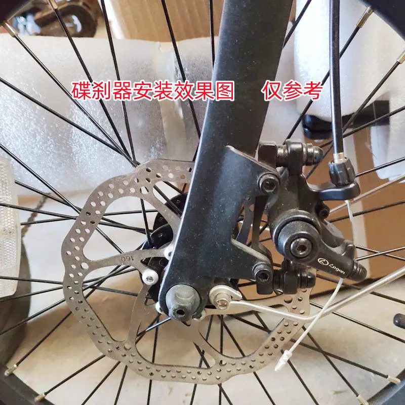 20 Zoll Scheibenbremsen-Vorderradgabel aus Aluminiumlegierung, starre Gabel, 406 Faltrad, Lithium-betriebene Fahrradgabel, zahnlos, 28,6 mm, 100 mm Gabel – Detail 8