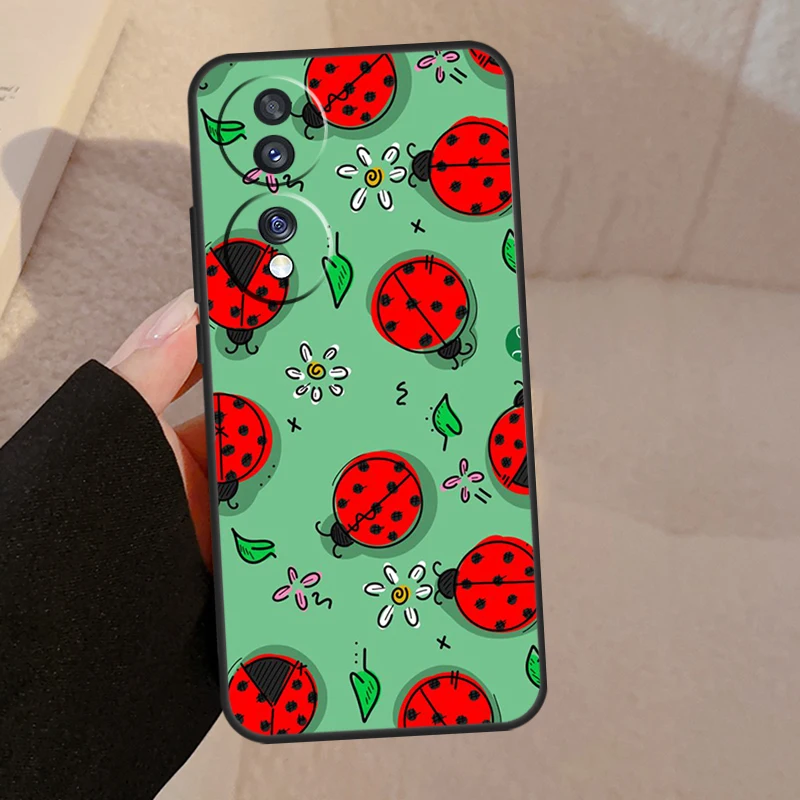 Ladybug Beetle Case For Honor X9b X9a X8a X7a X6a X6 X7 X8 X9 8X 9X Honor Magic 5 Pro 50 70 90 Lite Cover