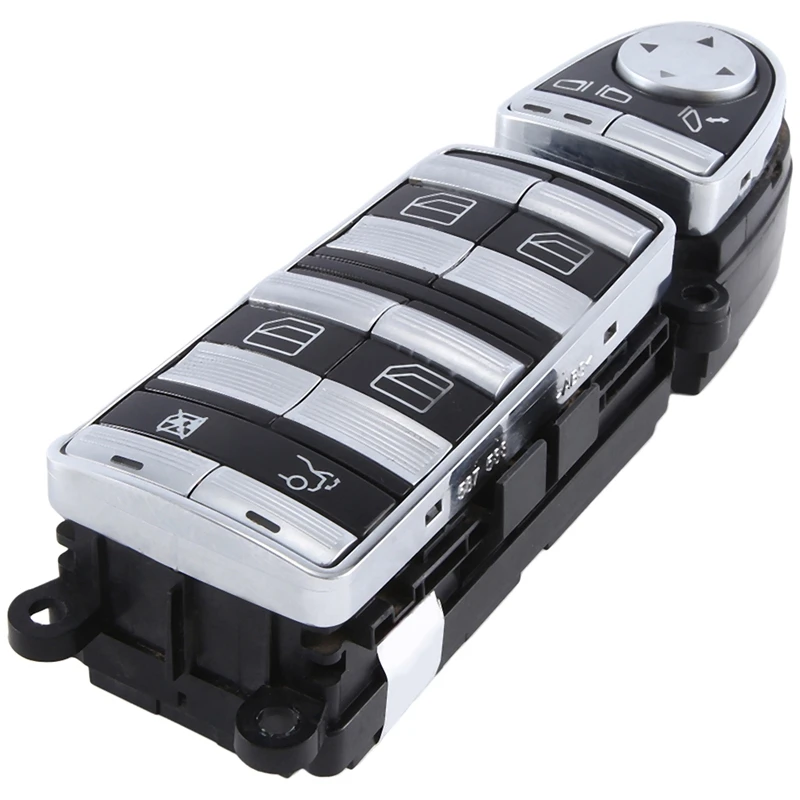 A2218213851 Car Left Driver P-Fold Window Switch Black For MERCEDES Benz S450 S550 S600 S63 (W221) 2007-2009