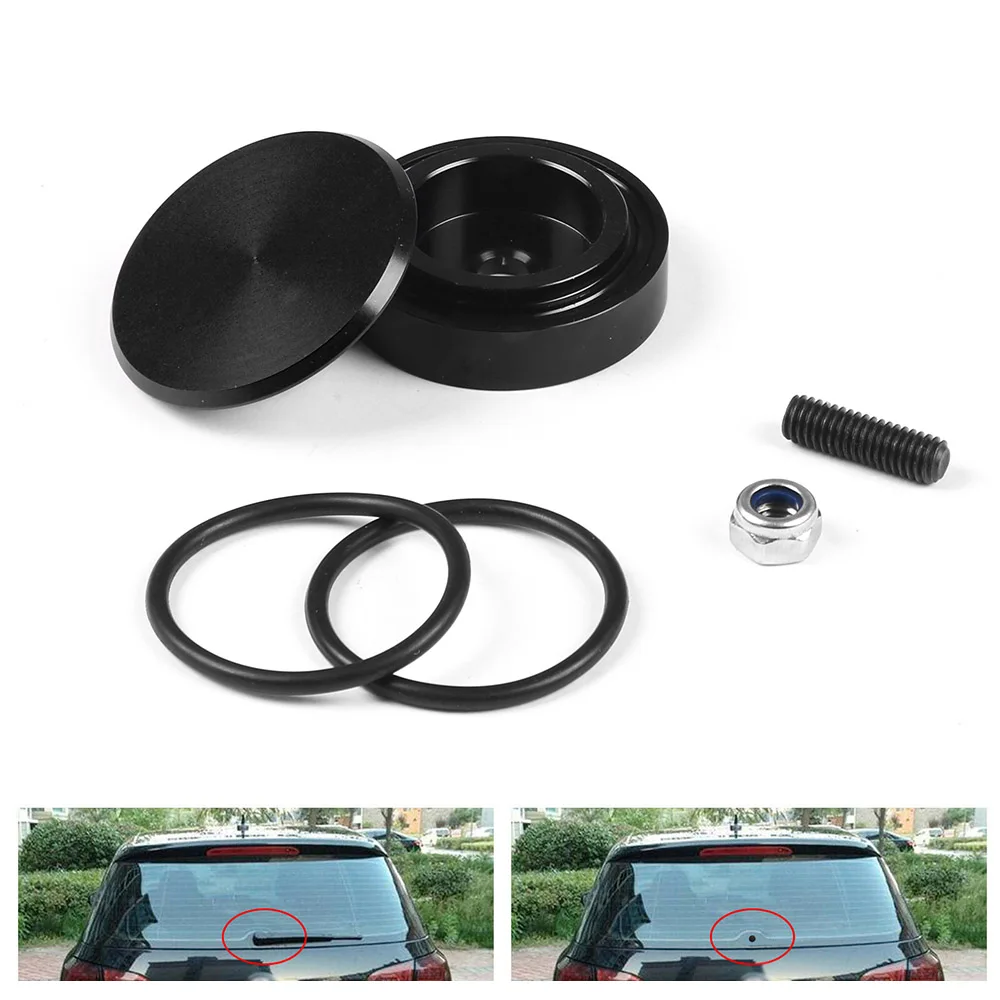 Car Rear Wiper Delete Kit Plug Cap Aluminum  Universal for Honda Civi Acura CRX CR-V Accessories