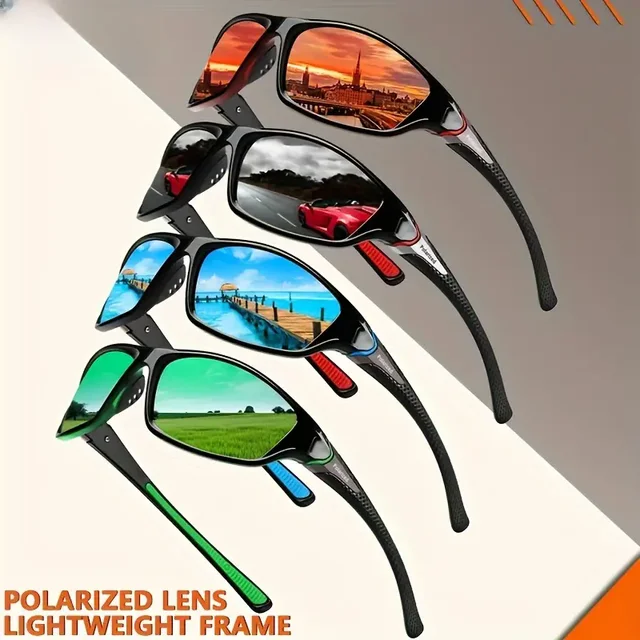 Klasyczne okulary przeciwsłoneczne z polaryzacją mężczyźni kobiety marka Design jazdy kwadratowe oprawki okulary przeciwsłoneczne męskie gogle UV400 Gafas De Sol