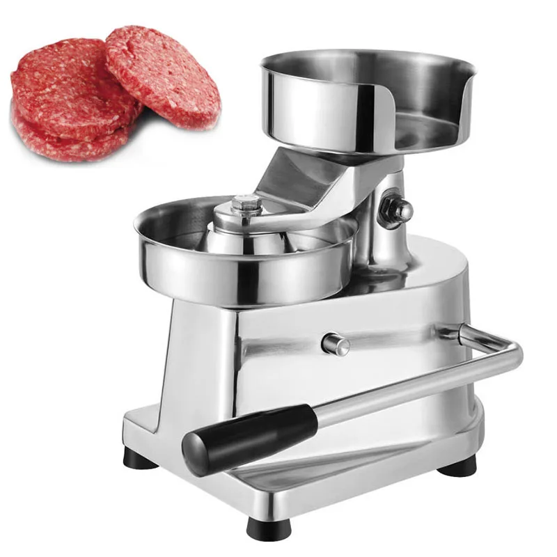 Manual Hamburger Press 100-150mm Burger Maker Machine Hamburger Press Forming Machine Round Meatloaf Machine