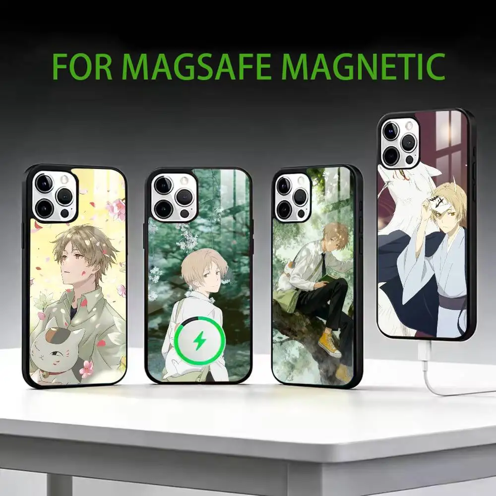 

N-Natsume's Book of Friends Phone Case For iPhone17,16,15,14,13,12,11 Plus,Pro Max Magnetic For Magsafe Wireless Charging