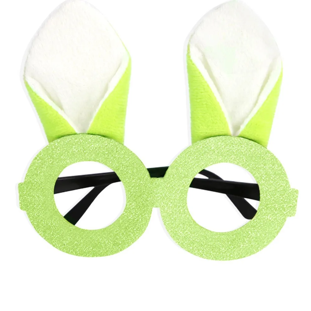 

Cute Easter Glasses Frame Handmade Exquisite Easter Bunny Ears Glasses Plush Costume Eyeglasses Holiday Party Decoration