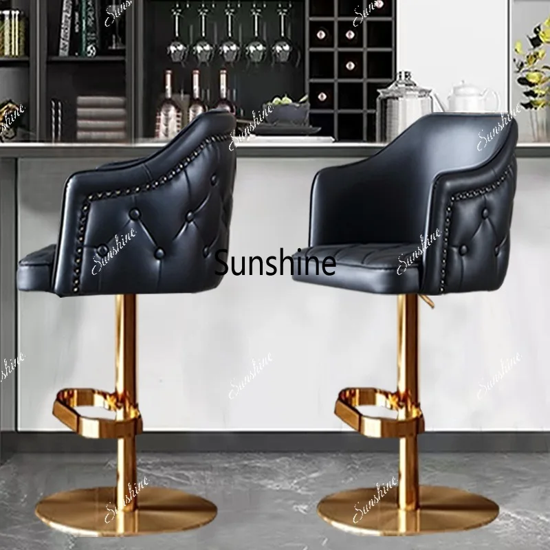 Swivel Bar Stools with Adjustable Height and Comfort Footrest - 2PC/SET for Kitchen Island & Dining Room Counter
