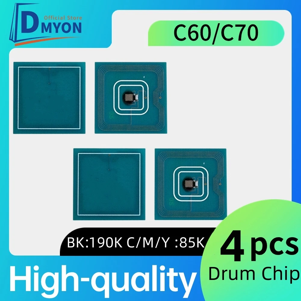 4pcs 013R00663 013R00664 Drum Chip For Xerox Color 550 560 570 C550 C560 C60 C70 PrimeLink C9065 C9070 Image Unit