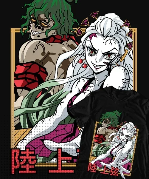 

Camiseta unisex Demon Slayer Daki & Gyutaro Cotton anime T-shirt