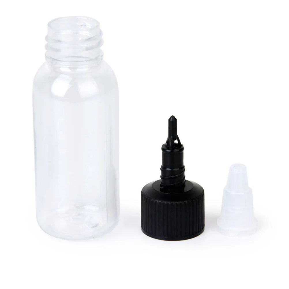 

10Pcs Plastic Empty Ink Bottles 60ml Large Capacity Leakproof Storage for Pigment Liquid Tattoo Ink Bottle Pigment Bottle