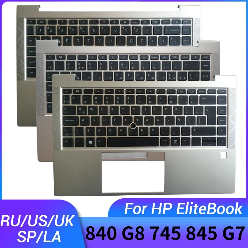 

NEW FOR HP EliteBook 840 G8 745 845 G7 Russian/US/UK/Latin/Spanish laptop keyboard Palmrest Cover Case M07090-001 M36312-001