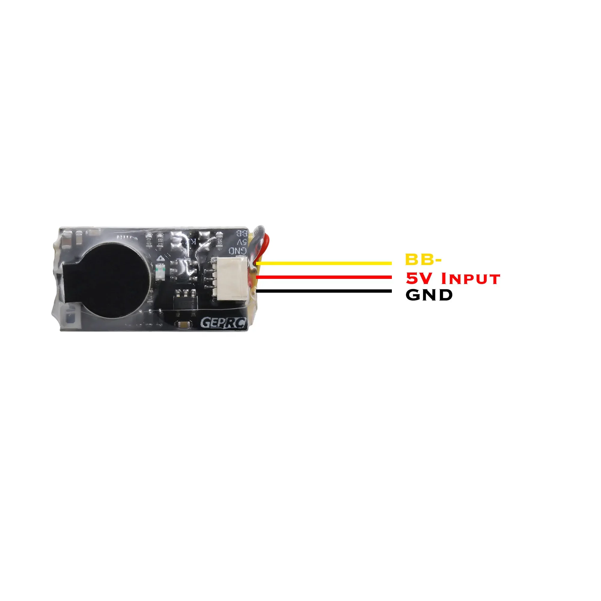 Super Buzzer GEPRC - 5V 100DB Bateria embutida LED Drone Buzzer Finder