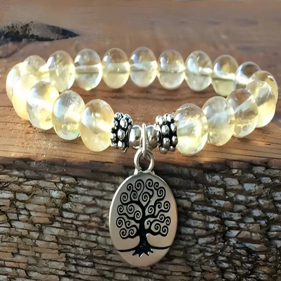 

Handmade Scottish topaz bead bracelet,men's cuff button bracelet,Ramadan prayer bead,women's meditation,holiday gift,daily wear