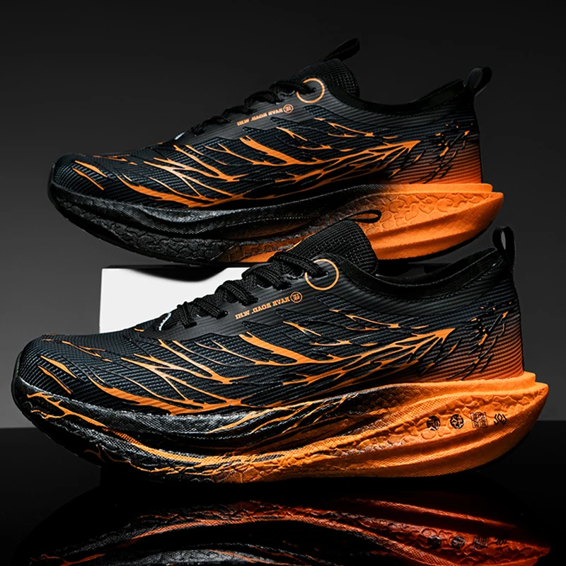 

New Soft Sole Cushioning Men's Running Shoes for Women High-quality Road Jogging Shoes Light Comfy Sneakers Reflective Night Run