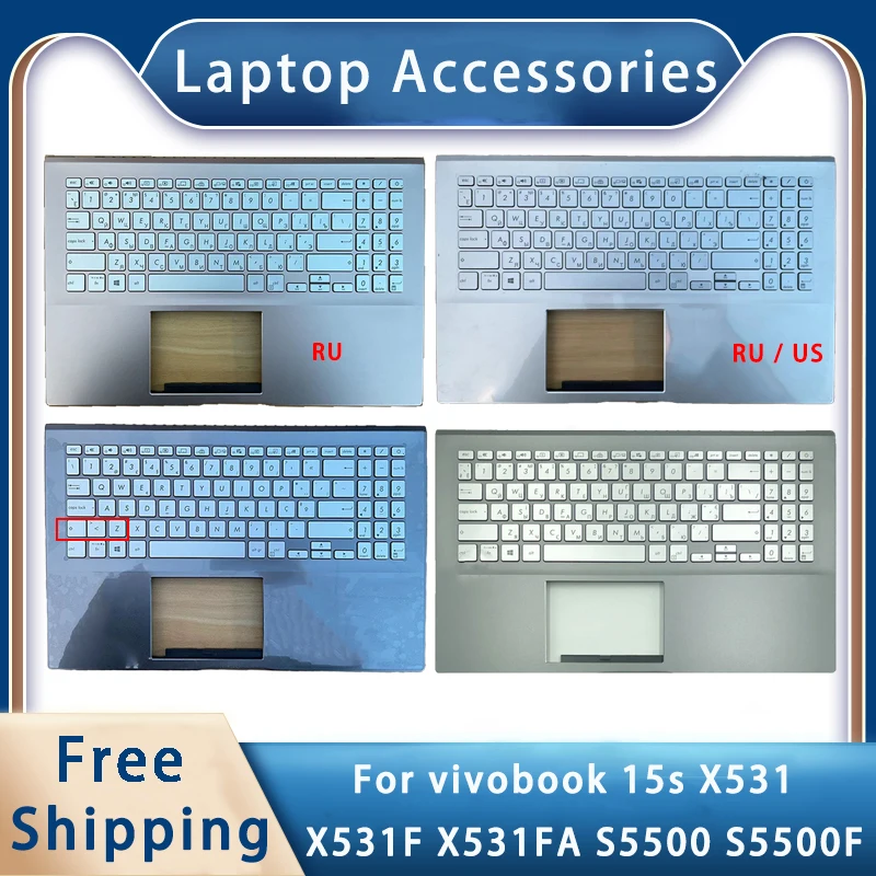 

New For Asus Vivobook 15s X531FA X531F S5500 S5500F S531F;Laptop Accessories US RU or Random European Keyboard