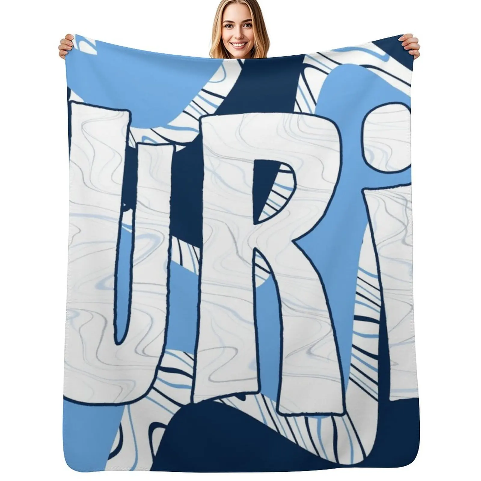 

URI funky fresh waves Throw Blanket Blankets For Sofas Multi-Purpose Designers for babies Blankets