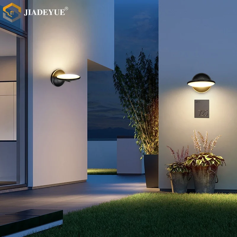 Modern minimalist LED waterproof wall lamp with rotatable wall lamp, bedside lamp, living room, hallway, courtyard lamp