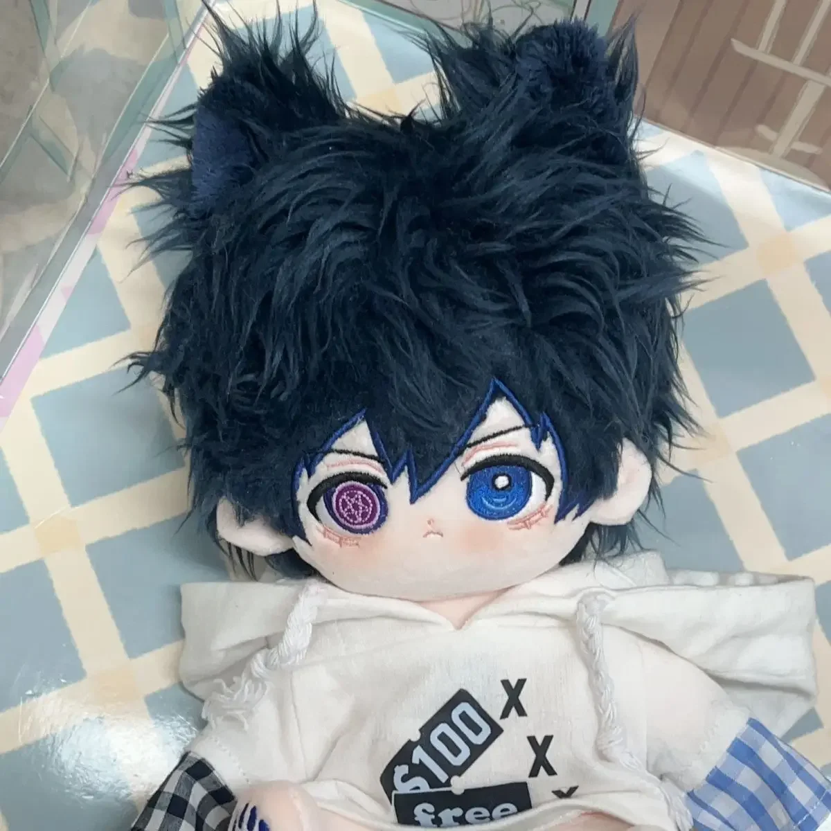 20CM Ava Anime Kuroshitsuji Ciel Phantomhive Masha Cotton Stuffed Doll Gift Toys for Children Adults Cute Dress-up Stuffed Plush