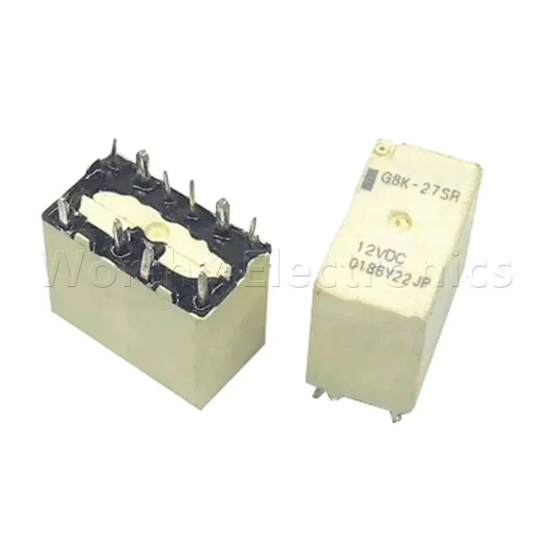 

Free shipping 10pcs/lot relay 12VDC 10PIN G8K-27SR