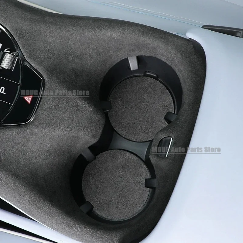 MDUG Suitable For BYD SEAL 2022 2023 2024 Alcantara Suede Leather Water Cup Mats Center Console Groove Mat