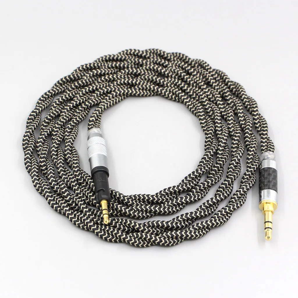 2 Core 2.8mm Litz OFC Earphone Shield Braided Sleeve Cable For Audio Technica ATH-M50x ATH-M40x ATH-M70x ATH-M60x LN008072