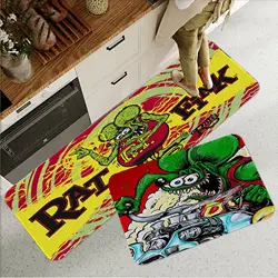 Rat Fink tappeti lunghi stampati camera da letto in stile nordico soggiorno zerbino casa balcone antiscivolo tappeti sul comodino