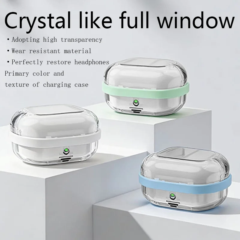 

Clear Case for Samsung Galaxy Buds 4/Buds 4 Pro/Buds 3 Pro Transparent Shockproof Protective Cover Full Protection Earphone Case