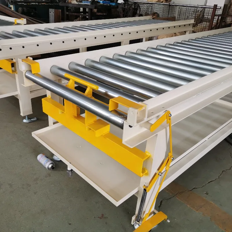 Gravity Ground Steel Roller Conveyor with Stoppers