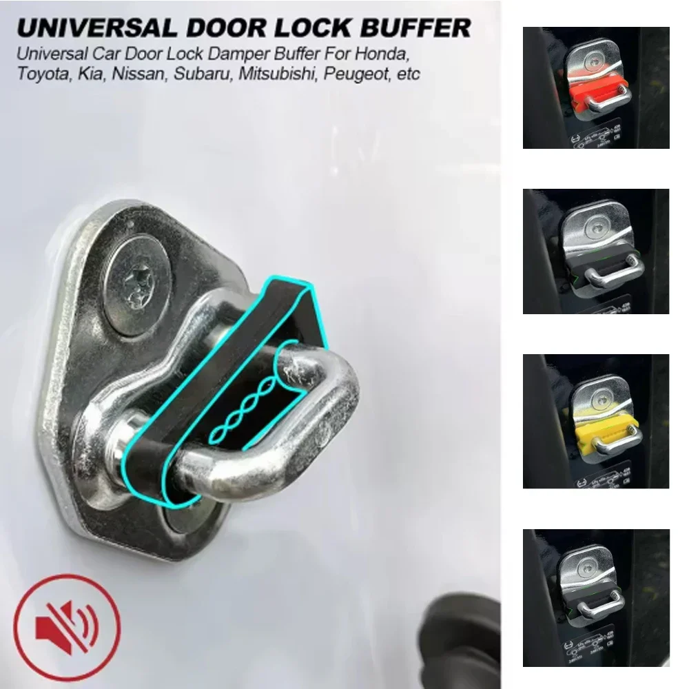 

For Toyota Nissan Honda Hyundai Renault Peugeot Citroen Skoda Car Door Lock Damper Buffer Deadener Seal Shock-Absorbing Damping