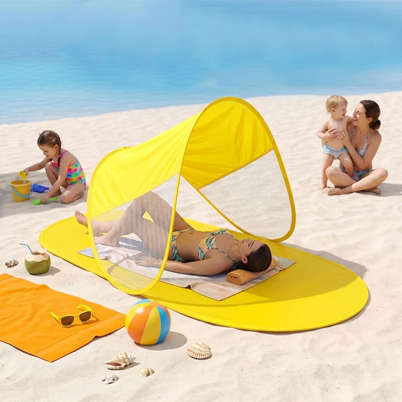 Ultra Light Tent Outdoor Beach Slippers Sun Shelter Camping Beach Tent No Need To Build Quick Open Simple Camping Sun Shelter