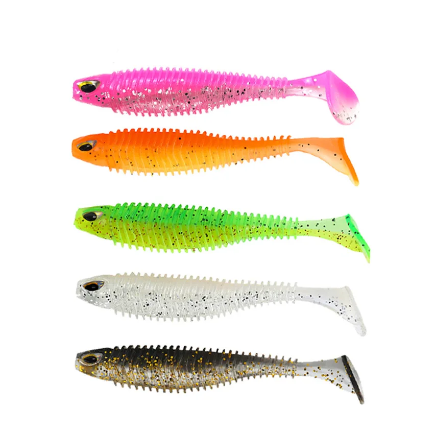 

Fish Fake Bait Soft Fishing Lure 6.5cm 7.5cm Swimbait Shad Paddle Tail Wobbler Bass Pike Trout Pesca Peche