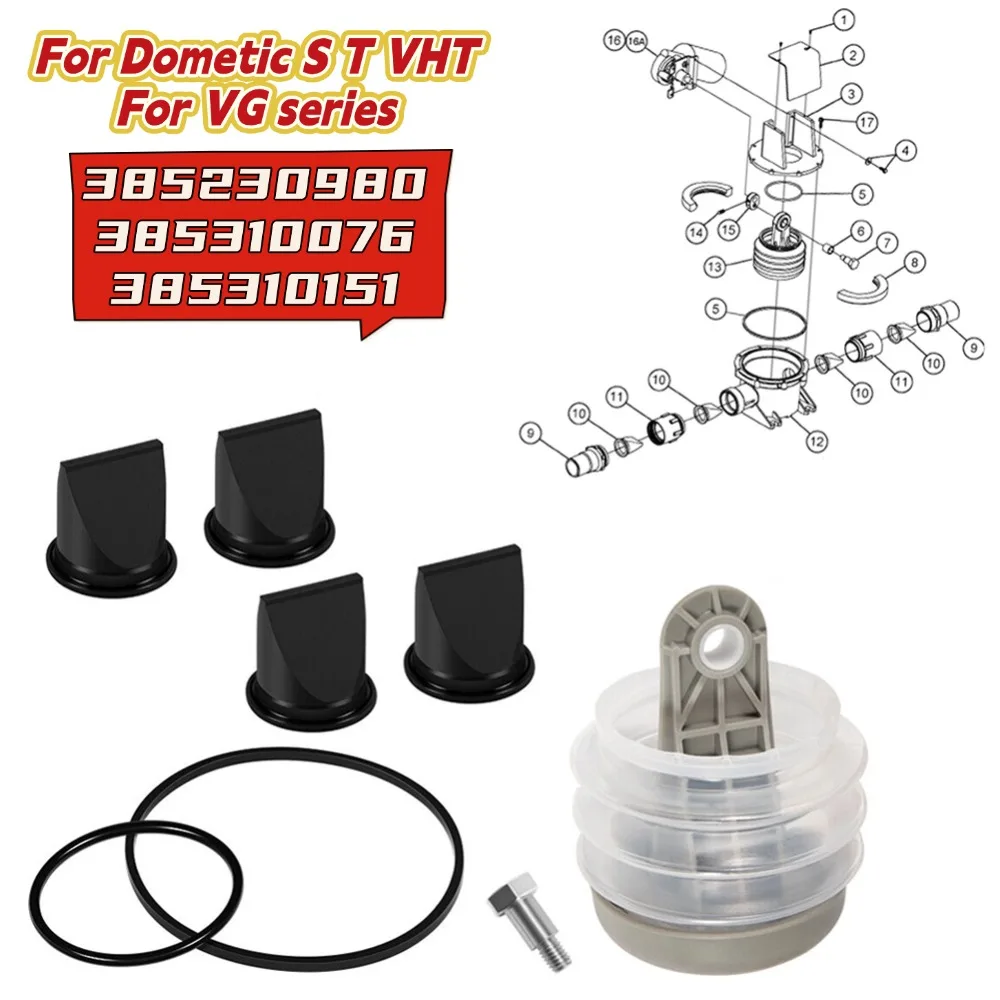 

385230980 Замена комплекта сильфона насоса для Dometic S T J VHT и насоса серии VG 385230980 385310076 385310151